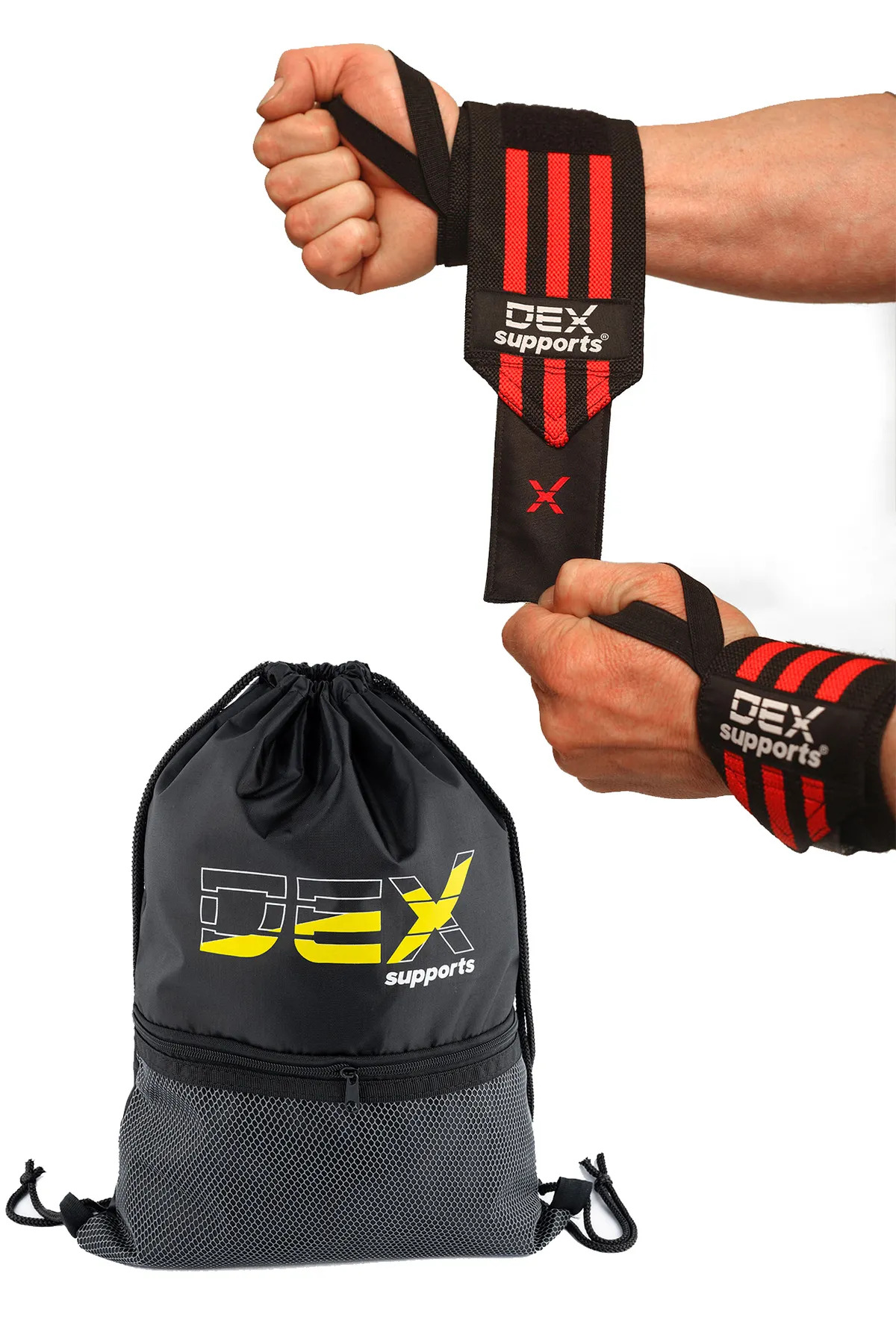 6012 بسته بندی مچ بند ورزشکار، کیف ورزشی کوله پشتی PRO SET OF 2 مردانه|زنانه ایران ریچ کیدز | Dex Supports Lasting Energy