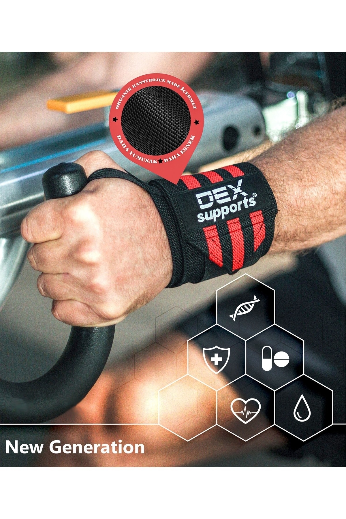 dex0016 2 بسته مچ بند بانداژ تناسب اندام برای وزن بند مردانه|زنانه ایران ریچ کیدز | Dex Supports Lasting Energy