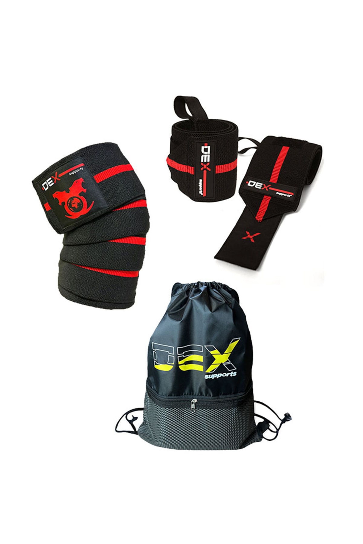 PRO SET 7 بسته بندی زانو + مچ دست نخبگان + ست کوله پشتی 3 تایی مردانه ایران ریچ کیدز | Dex Supports Lasting Energy