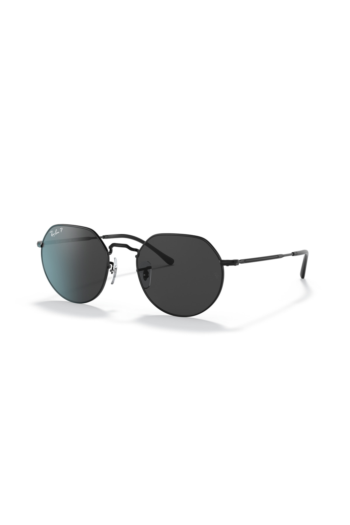 Ray-Ban-RB3565-002-48-53 Rb 3565 002/48 53-20 عینک آفتابی یونیسکس شش ضلعی جک معدنی مشکی پلاریزه زنانه ایران ریچ کیدز | Ray-Ban