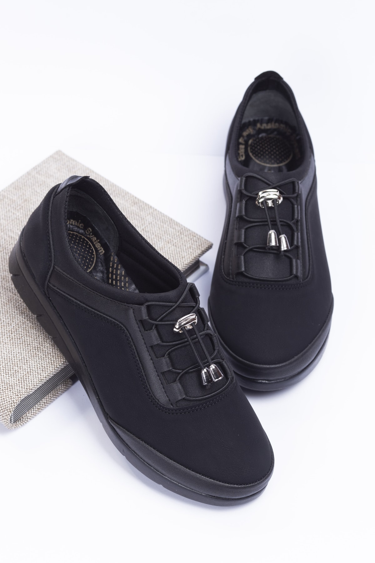 lemossa gnd 202 SİYAH lastikli کفش کژوال زنانه ایران ریچ کیدز | LEMOSSA SHOES