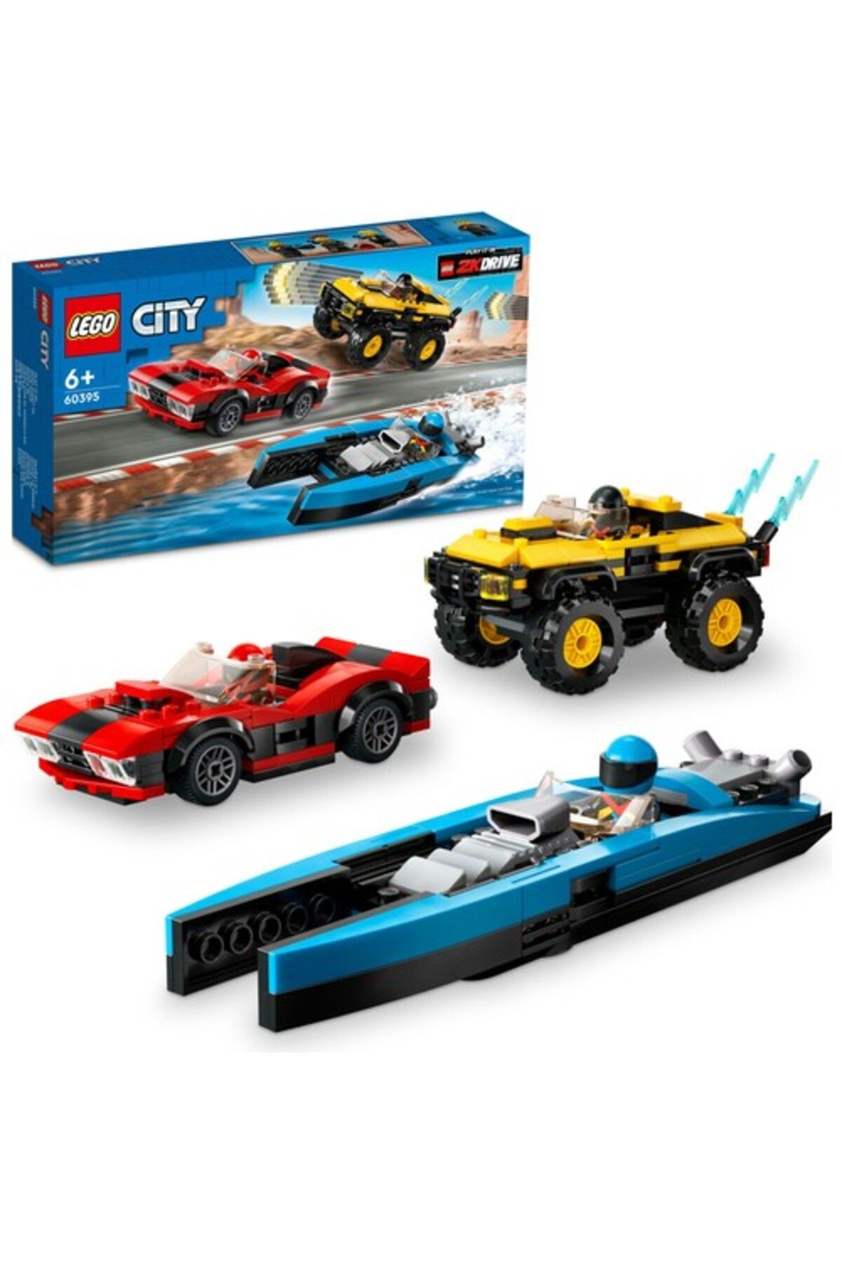 Combo60395 City 60395 Combo Racing Pack (362 قطعه)  ایران ریچ کیدز | LEGO