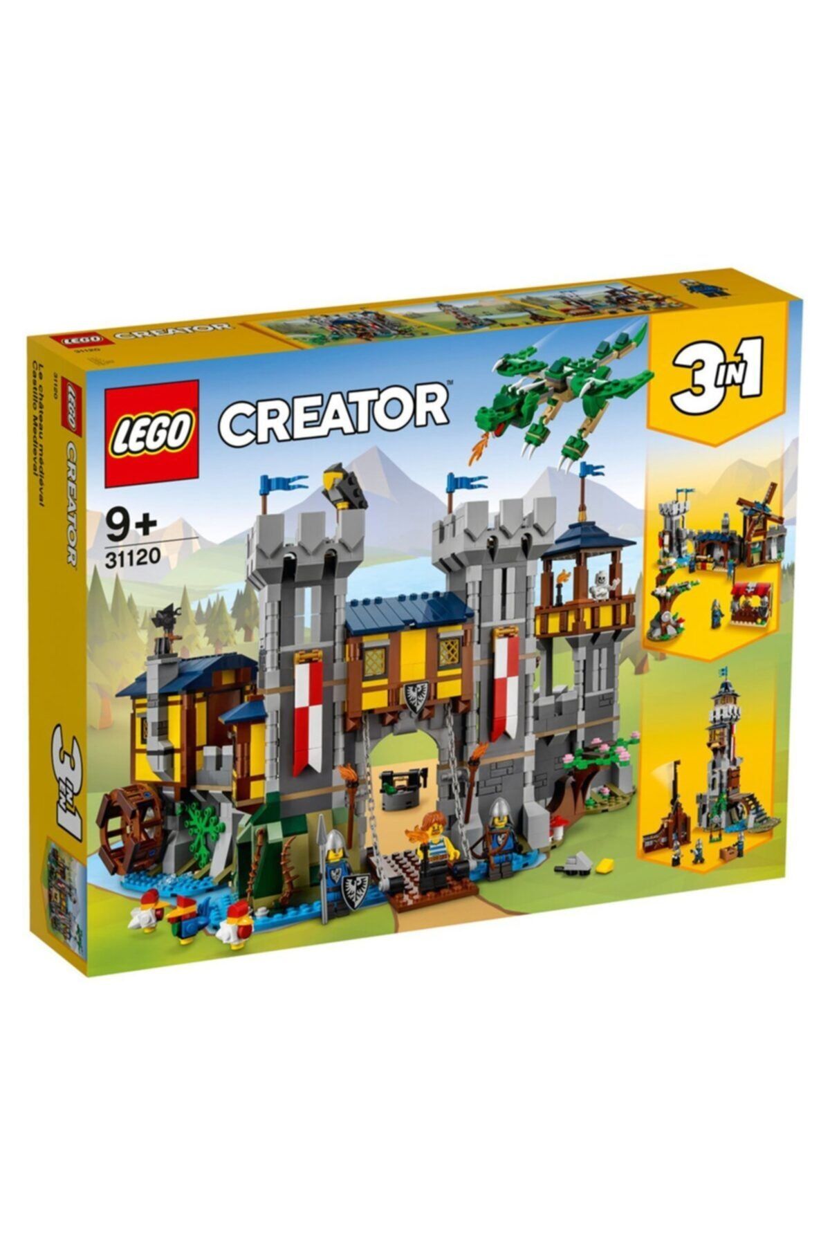 8940624 Creator 3 in 1 Medieval Castle 1426 Pieces 31120  ایران ریچ کیدز | LEGO