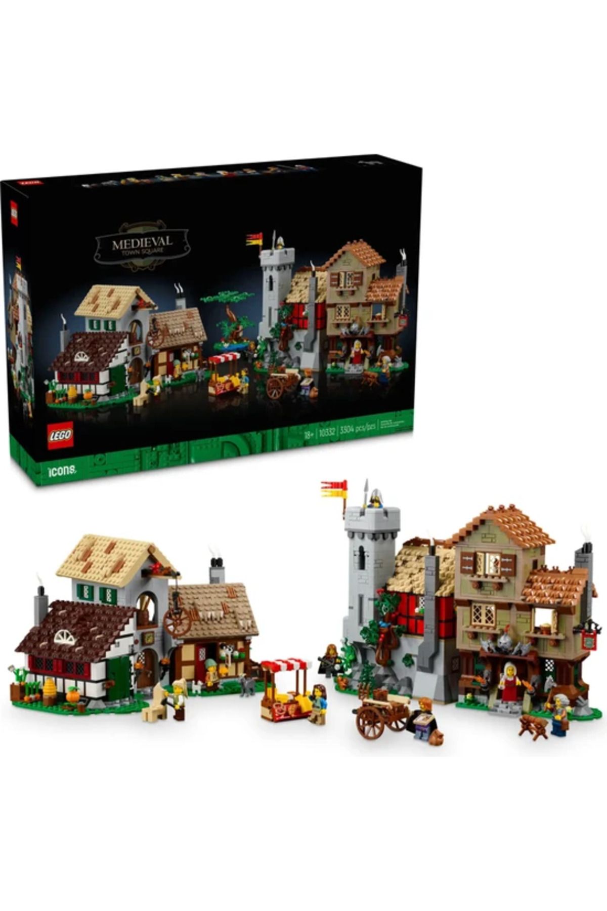 LG10332 نمادها 10332 میدان شهر قرون وسطی (3304 قطعه)  ایران ریچ کیدز | LEGO