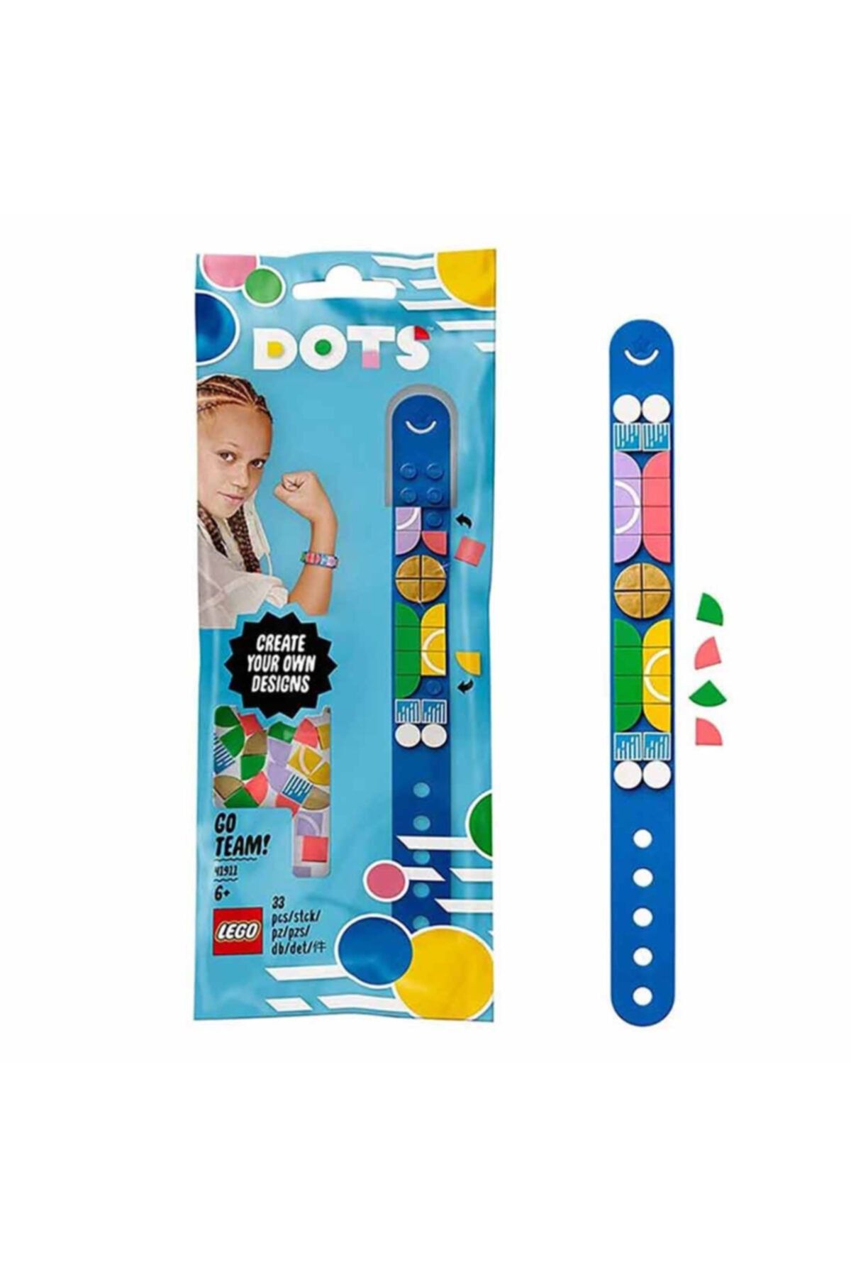 RS-L-41911 نام تجاری: 41911 ® Dots Go Team! - ست دستبند / 33 عدد / سن +6 رده: و رای ساختمان  ایران ریچ کیدز | LEGO