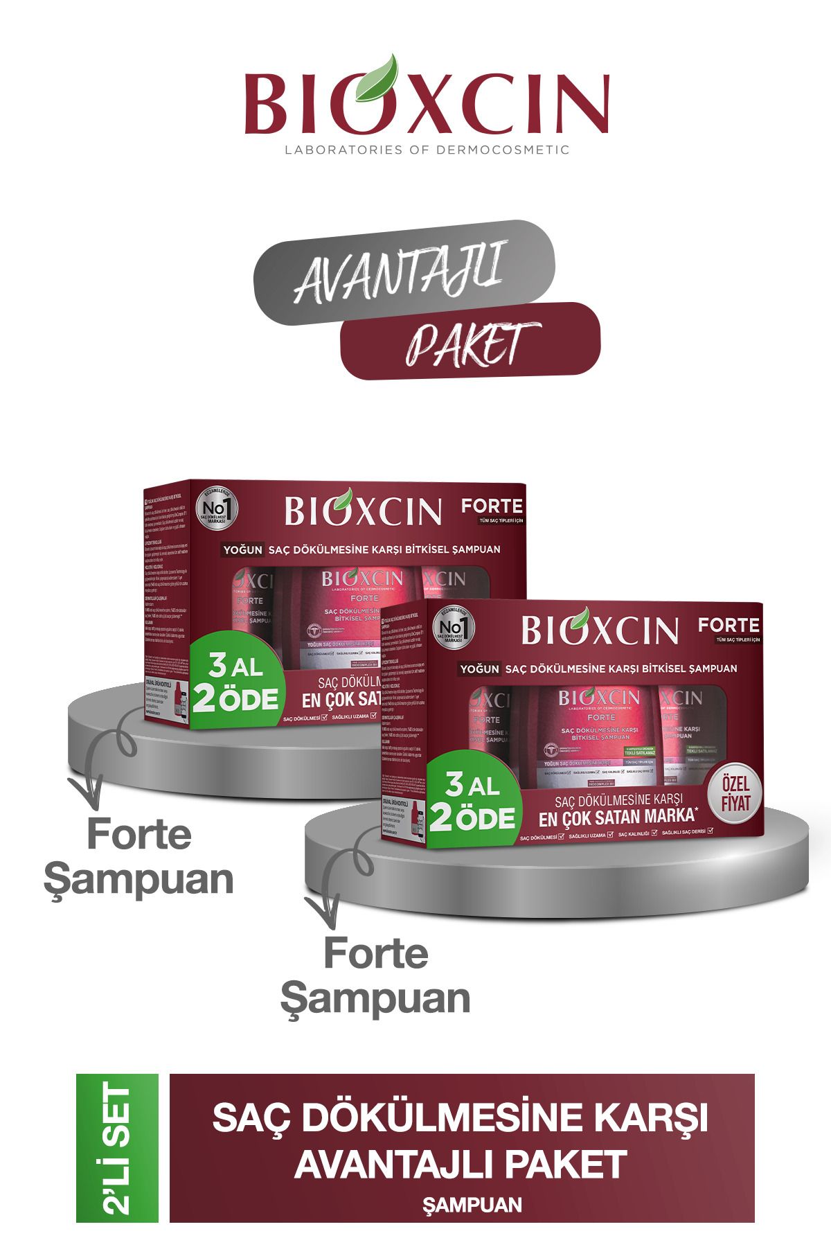 9651 شامپو فورته 3 عددی 2 عددی (6 x 300 میلی لیتر) شامپو ضد مو فشرده زنانه ایران ریچ کیدز | Bioxcin