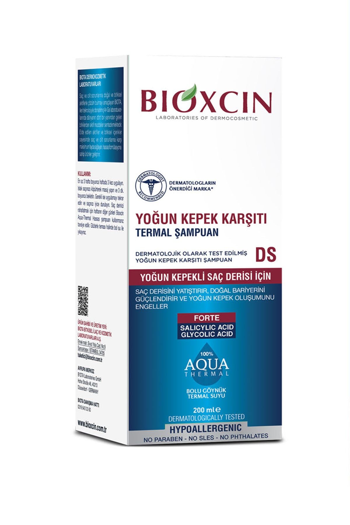 SH-0017 شامپو ضد شوره Aqua Thermal Ds Intensive 200 ml زنانه ایران ریچ کیدز | Bioxcin