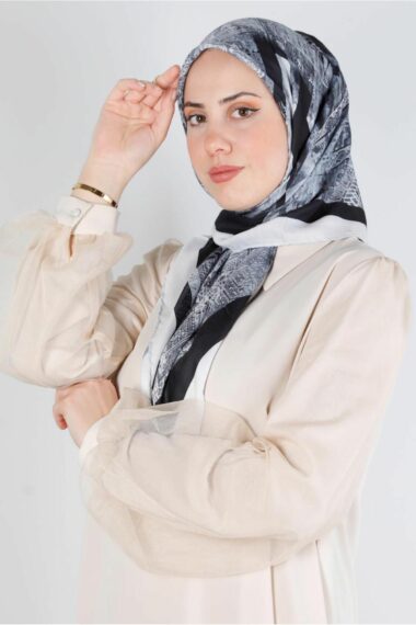 22YESR008136 روسری ارگانیک دیجیتال ALVİNA 8136  ایران ریچ کیدز | Alvina