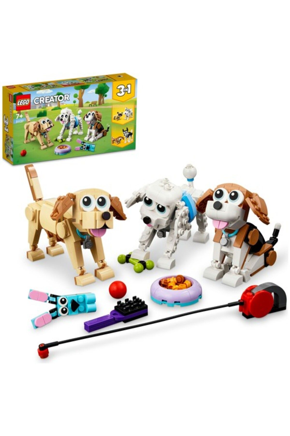 31137 ® Creator Cute Dogs 31137 - مجموعه ساخت اسباب بازی برای کودکان 7 سال به بالا (475 قطعه)  ایران ریچ کیدز | LEGO