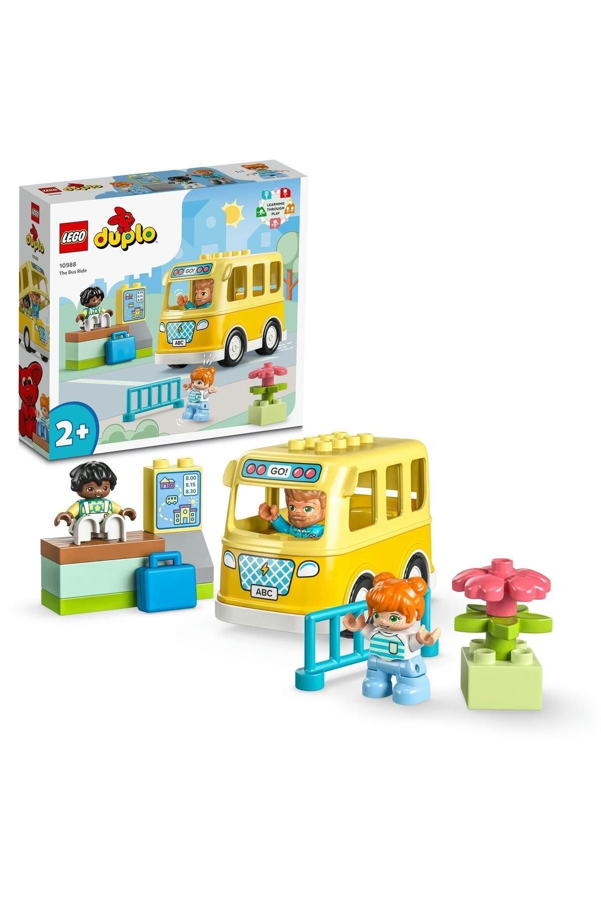 10988 ® DUPLO® Town Bus Journey 10988 - ست ساخت و ساز اسباب بازی برای سنین 2 به بالا (16 قطعه)  ایران ریچ کیدز | LEGO
