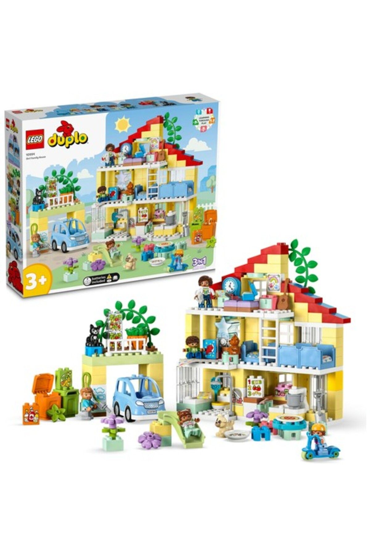 LG10994 ® Duplo® Town 3-in-1 Family House 10994 - اسباب بازی خلاقانه برای کودکان 3 سال به بالا  ایران ریچ کیدز | LEGO