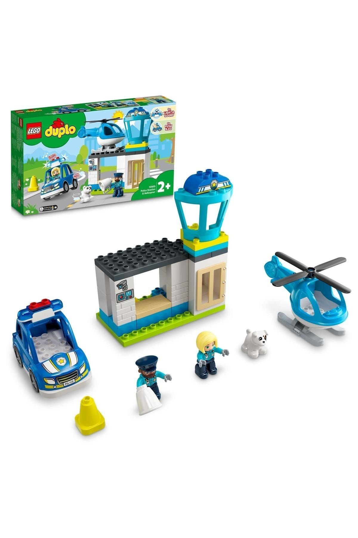 bricksatis10959 ® DUPLO® Rescue Police Station and Helicopter 10959 - Creative Toy Building Set (40 Pieces)  ایران ریچ کیدز | LEGO