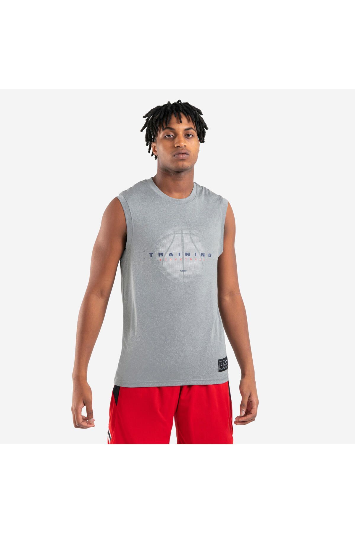 154951 پیراهن بسکتبال بزرگسالان - خاکستری - TS500 مردانه ایران ریچ کیدز | Decathlon