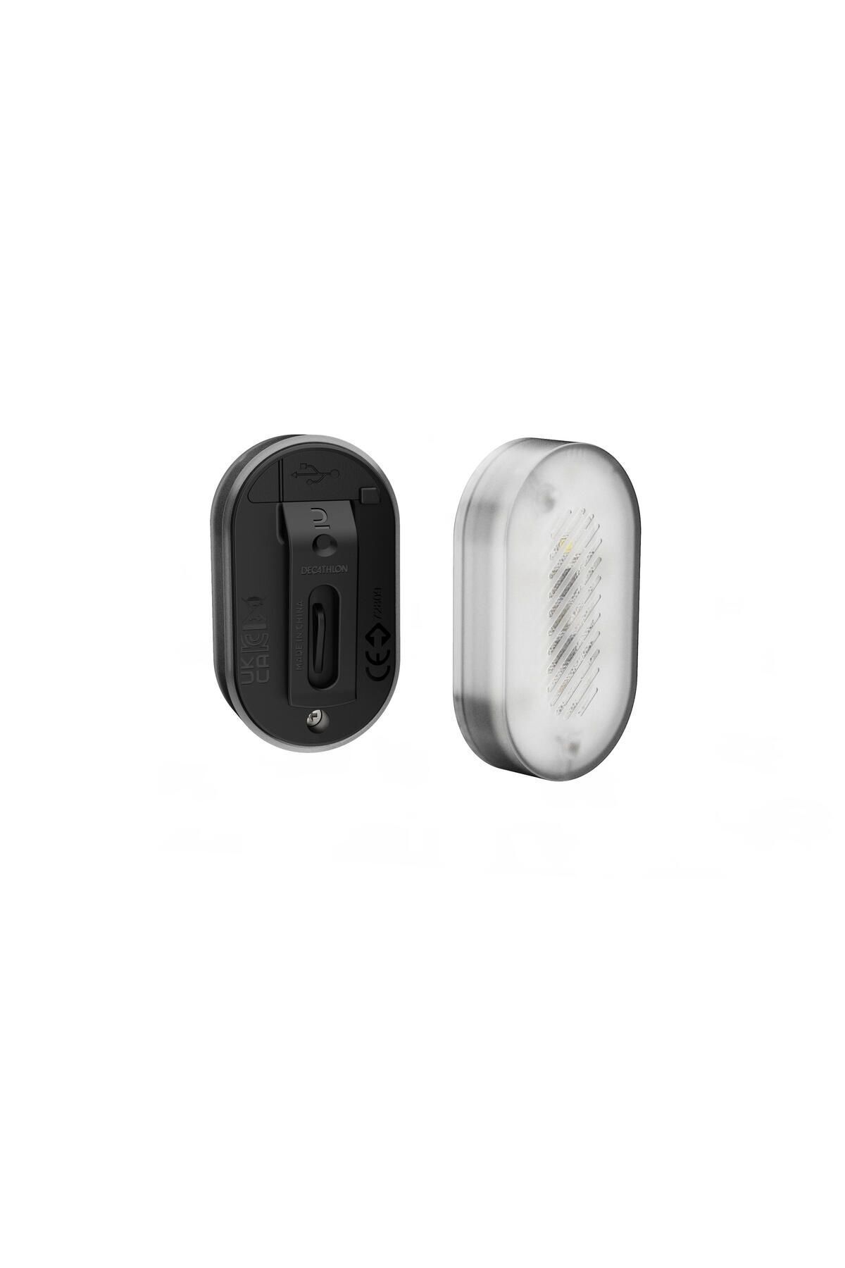 335141 SL510 USB جلو و عقب دوچرخه روشن مشکی  ایران ریچ کیدز | Decathlon