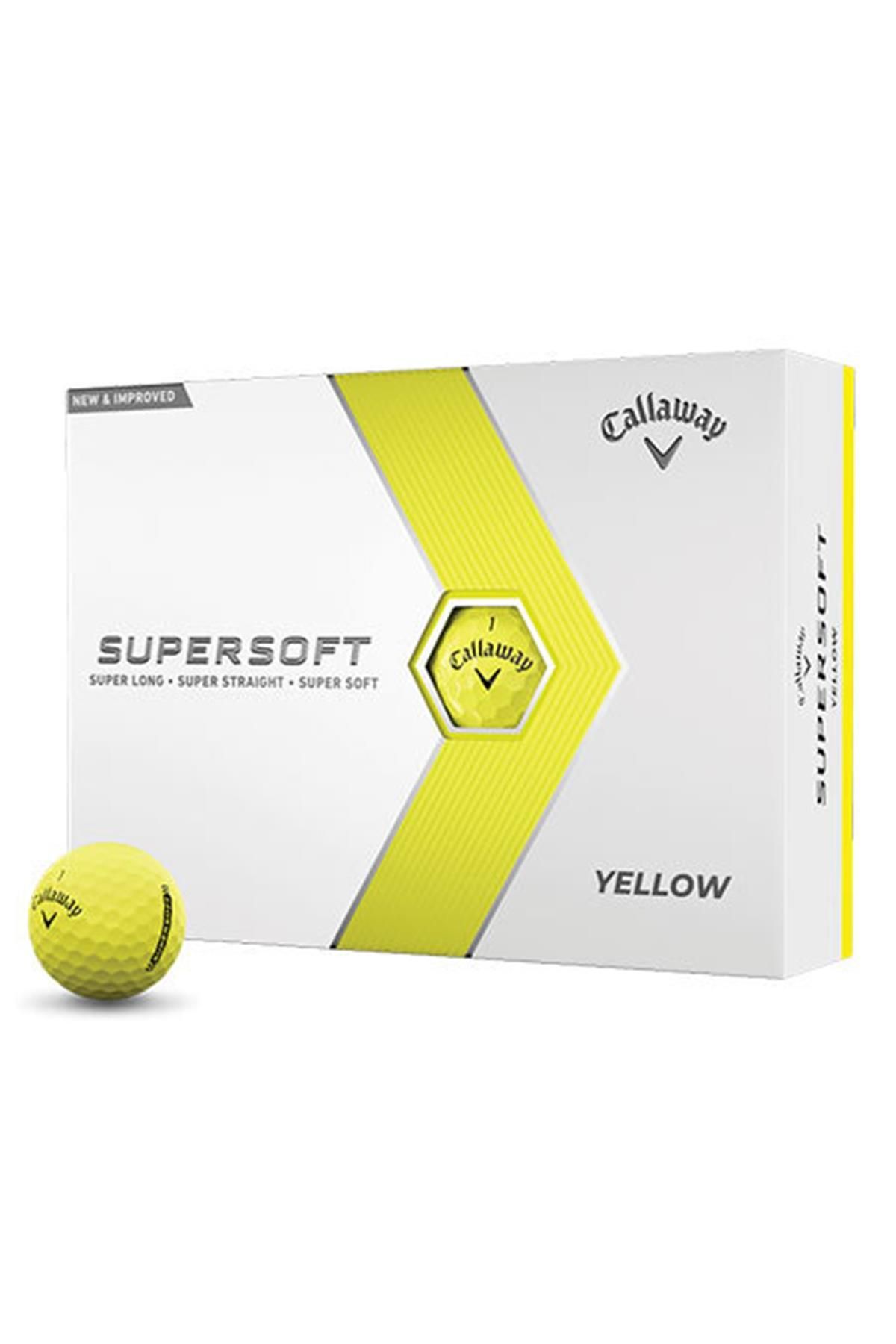 641945412 Bl Cg Supersoft Yellow - توپ گلف سه گانه رنگ سبز  ایران ریچ کیدز | Callaway