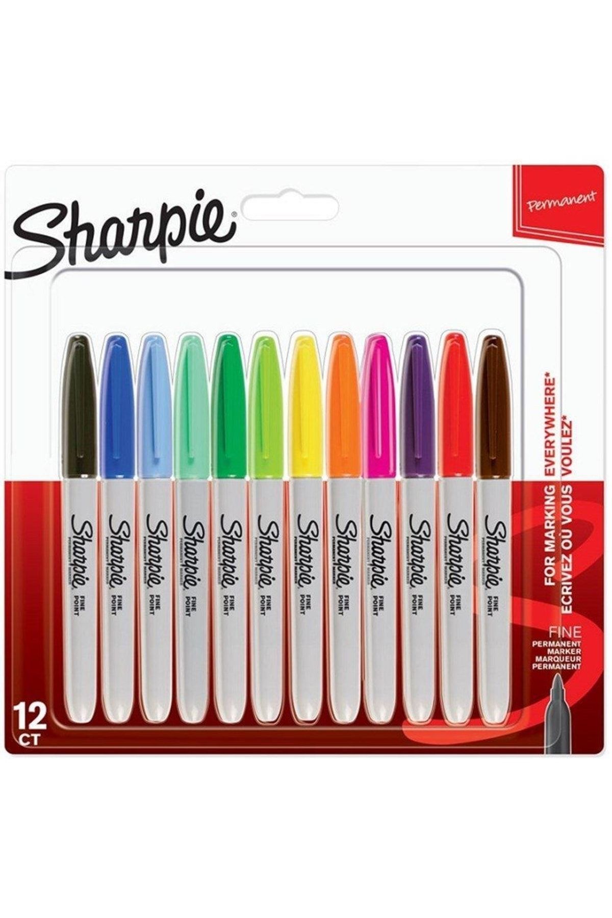 3200.20241 مارکر دائمی فینی مخلوط رنگ 12 بسته 2065404 مردانه|زنانه ایران ریچ کیدز | Sharpie