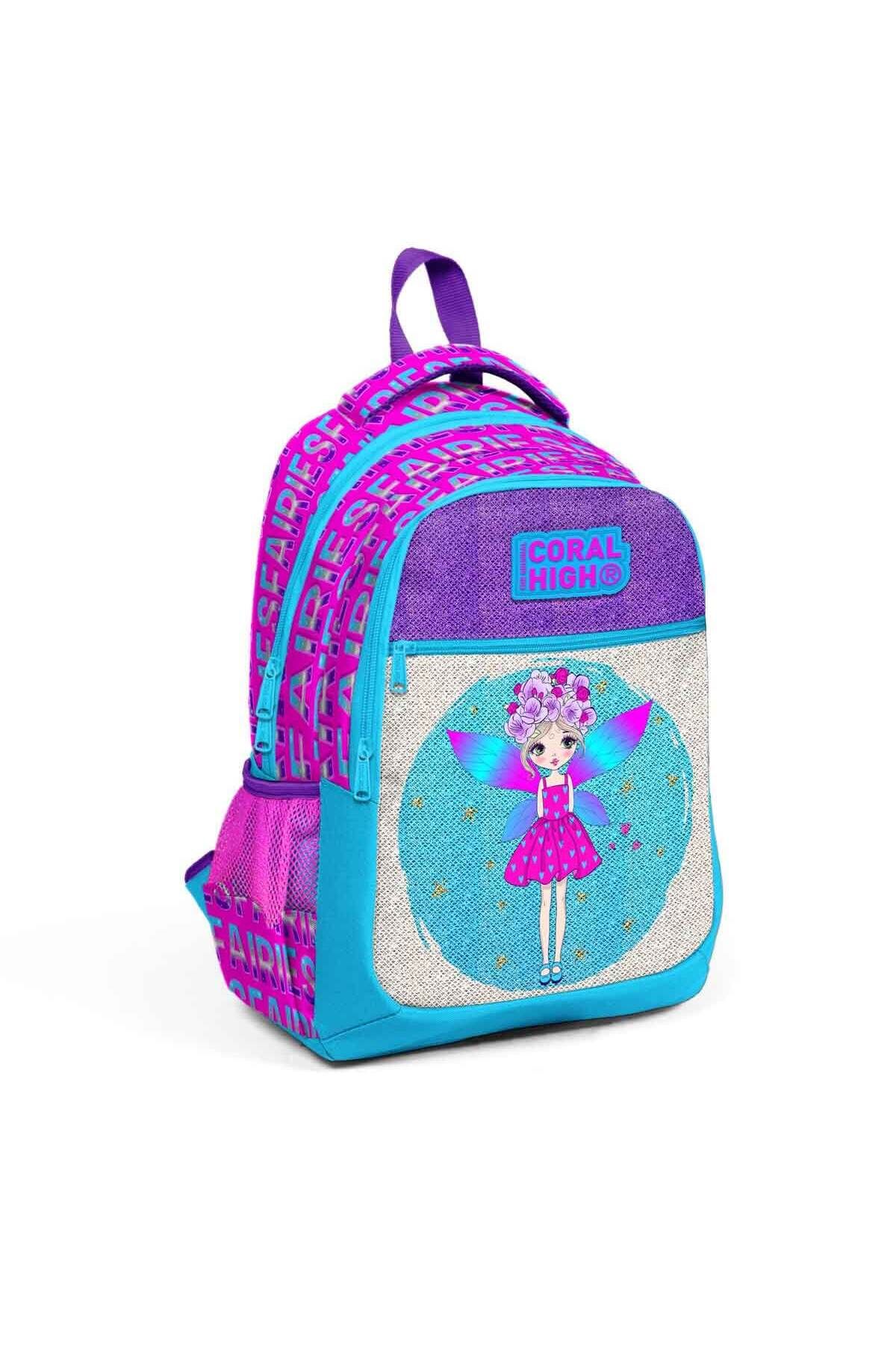 T00023484 کیف مدرسه مرجانی High Fairy 23484 دخترانه|پسرانه ایران ریچ کیدز | Yaygan Çanta