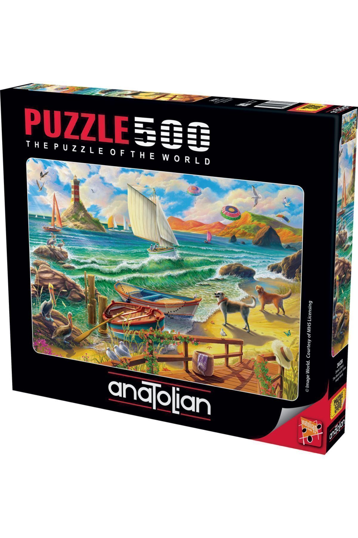 ANA.3628 پازل 500 تکه / افکت دریا - کد:3628  ایران ریچ کیدز | Anatolian Puzzle