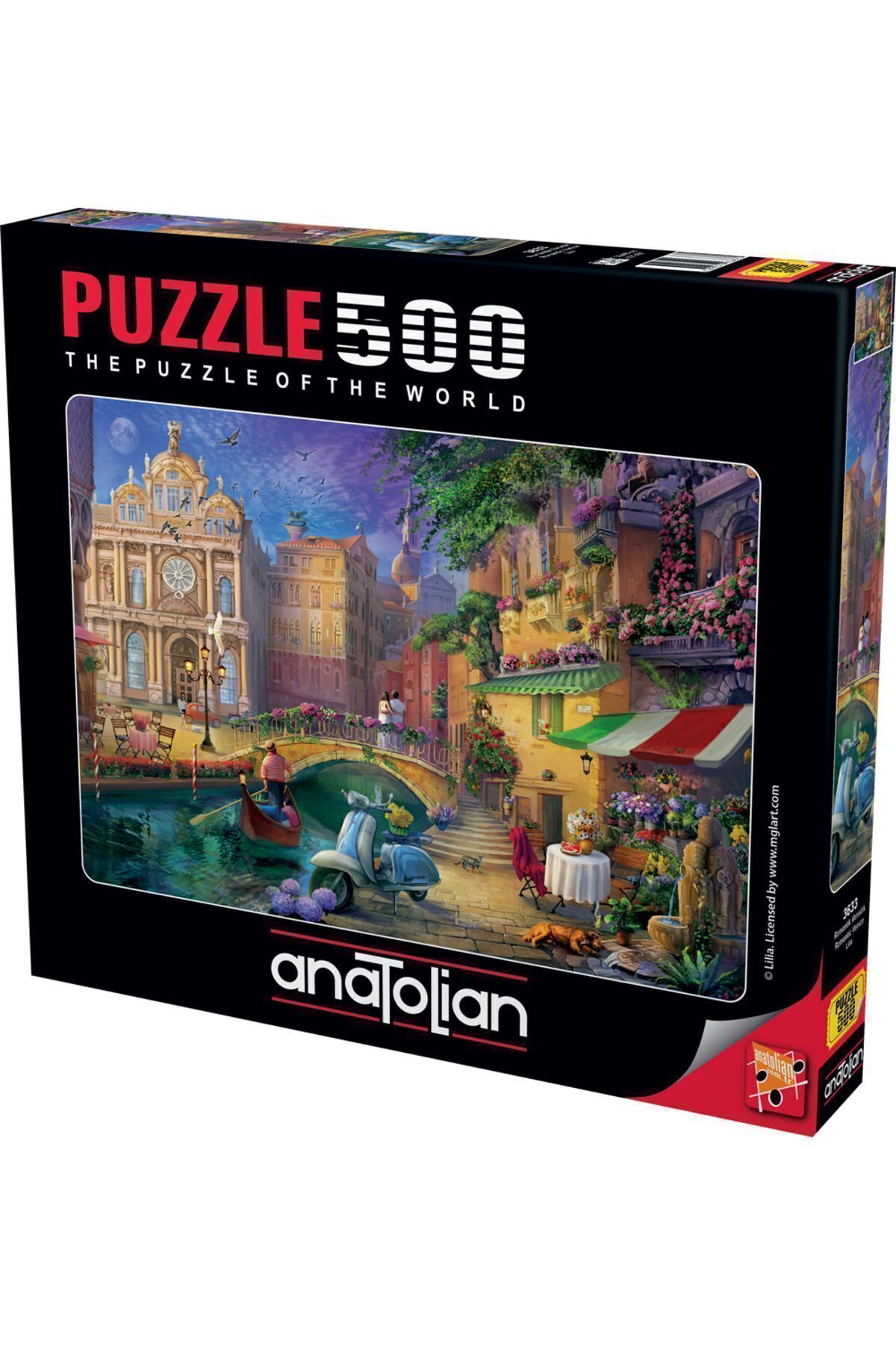 ANA.3633 پازل 500 تکه / ونیز رمانتیک - کد:3633  ایران ریچ کیدز | Anatolian Puzzle