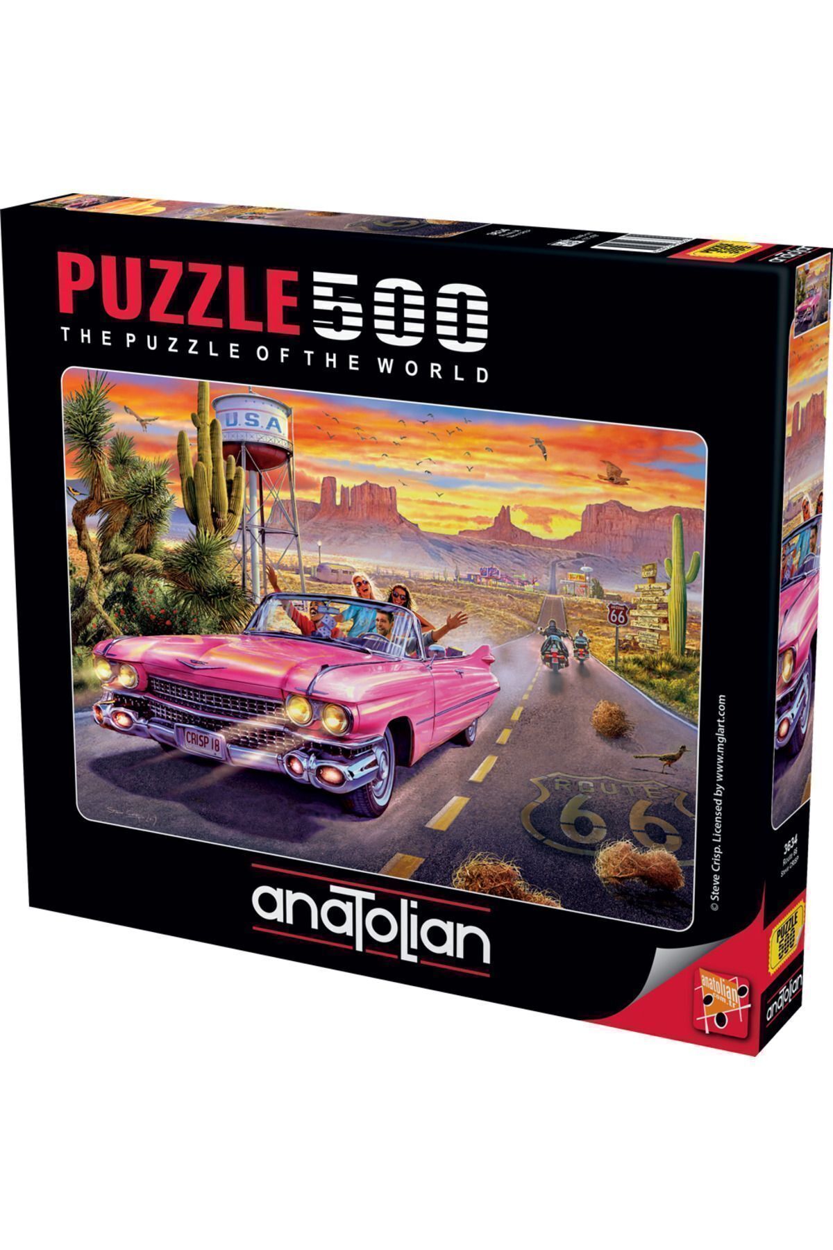 ANA.3634 پازل 500 تکه / مسیر 66 - کد:3634  ایران ریچ کیدز | Anatolian Puzzle