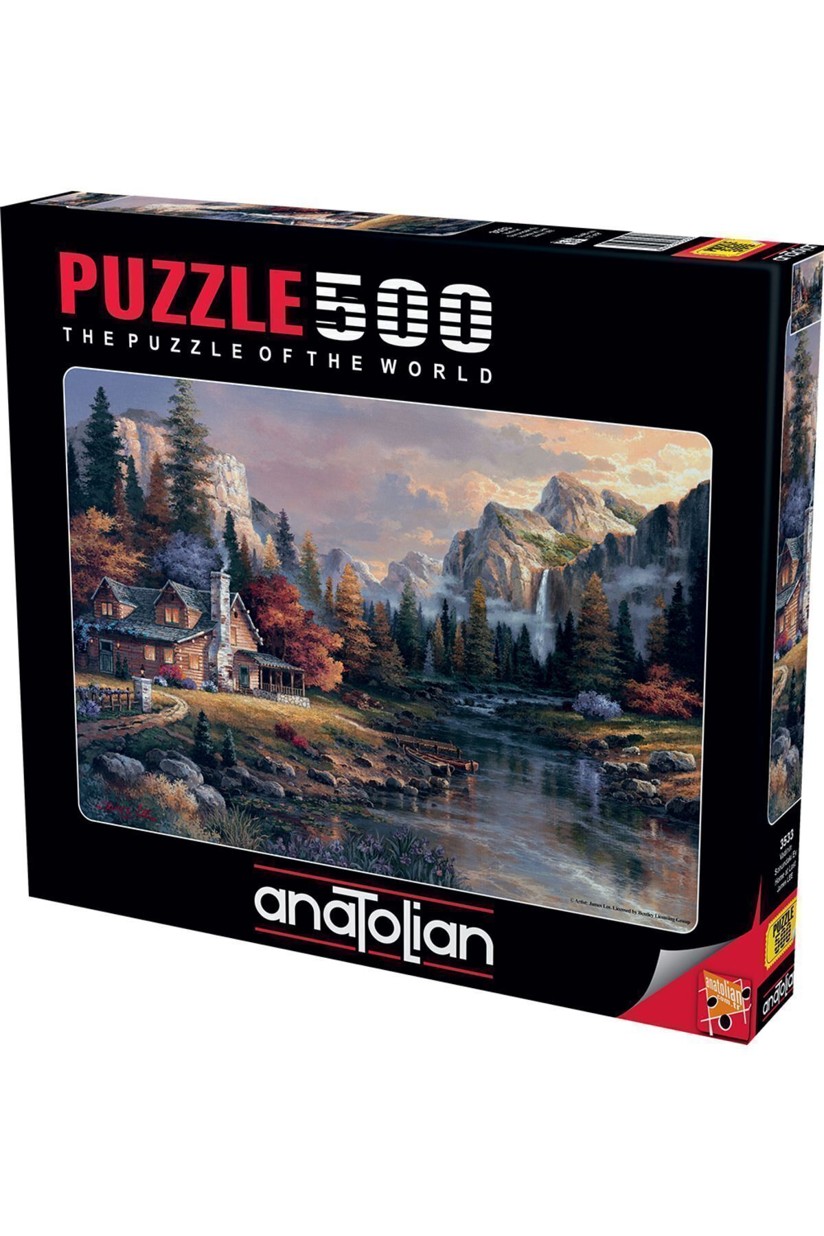 PUZZLE-ANA.3533 پازل 500 تکه / خانه در انتهای دره - کد:3533  ایران ریچ کیدز | Anatolian Puzzle