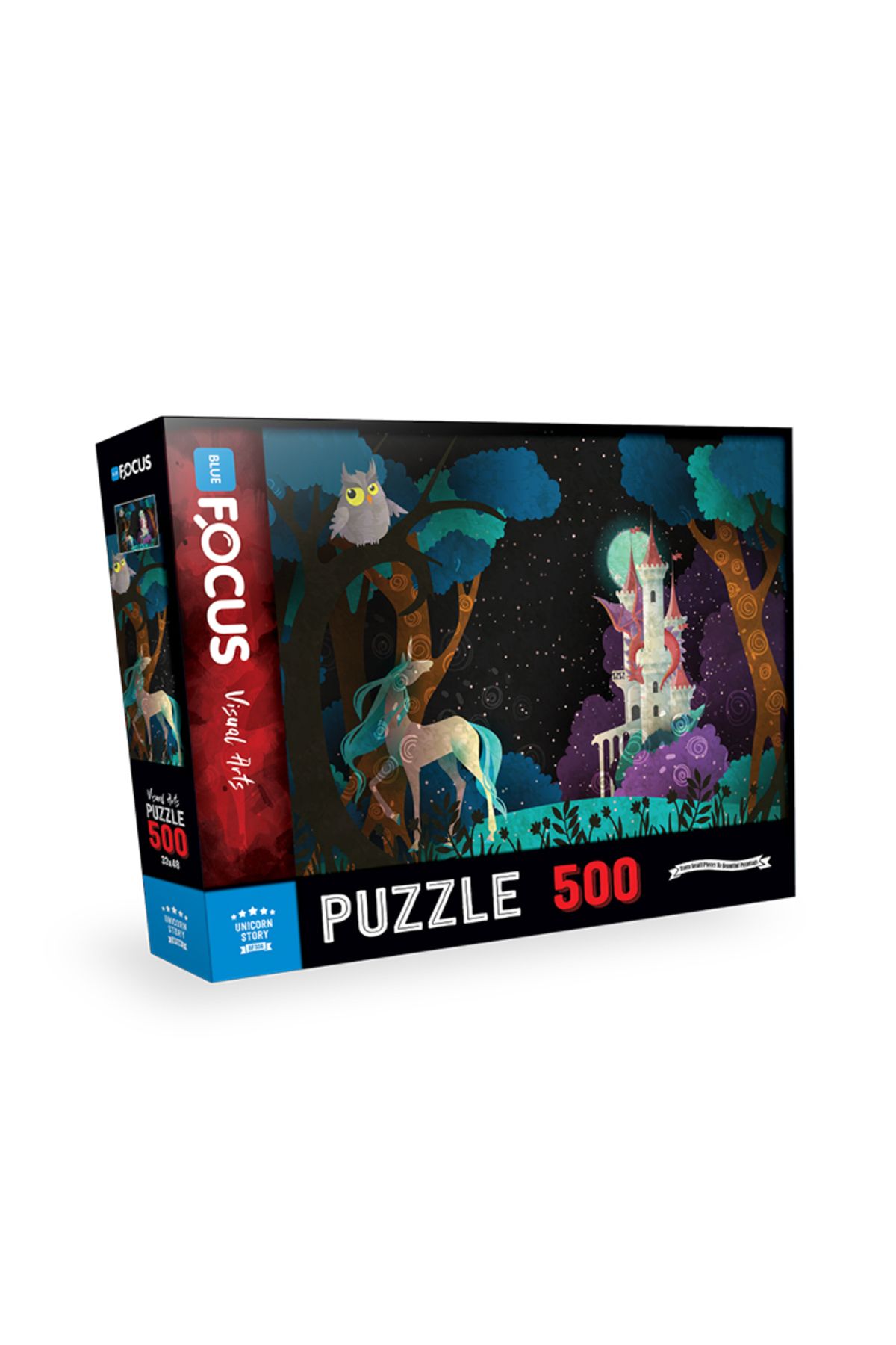 BF336 پازل 500 تکه - داستان یونیکورن  ایران ریچ کیدز | Blue Focus