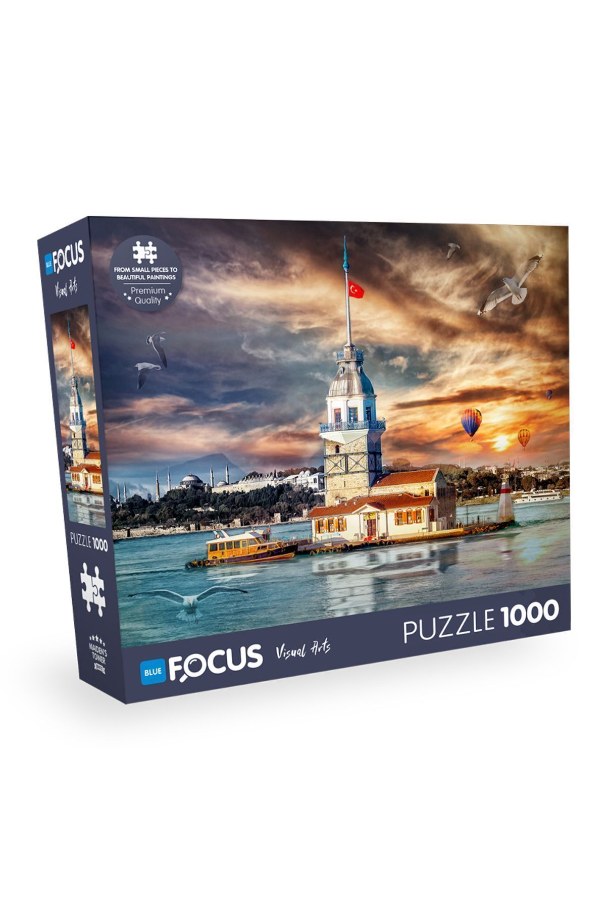 BF472 پازل 1000 تکه - برج دوشیزه  ایران ریچ کیدز | Blue Focus