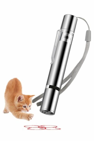 PRA-5968323-6993 ® USB قابل شارژ 3 در 1 چراغ قرمز + چراغ مشعل سفید + لیزر گربه چراغ قوه UV مردانه|زنانه ایران ریچ کیدز | Buffer