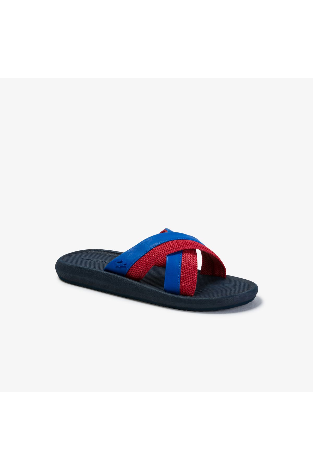 739CFA0003 دمپایی چرمی آبی زنانه Croco Cross Strap 1201cfa زنانه ایران ریچ کیدز | Lacoste