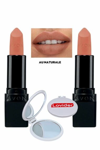 1222636 بسته 2 رژ لب فوق مات Au Naturale + هدیه آینه جیبی Lovider مردانه ایران ریچ کیدز | Avon
